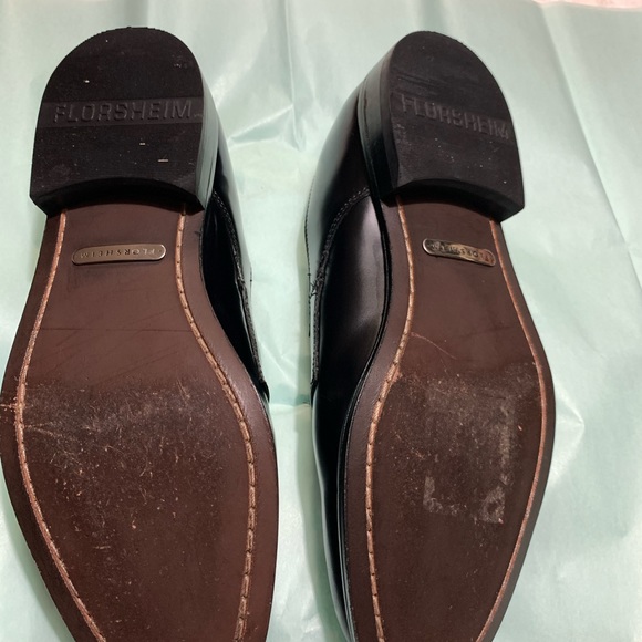 FLORSHEIM Slip on Black Shoes for Men Sz 7.5 - Picture 5 of 10